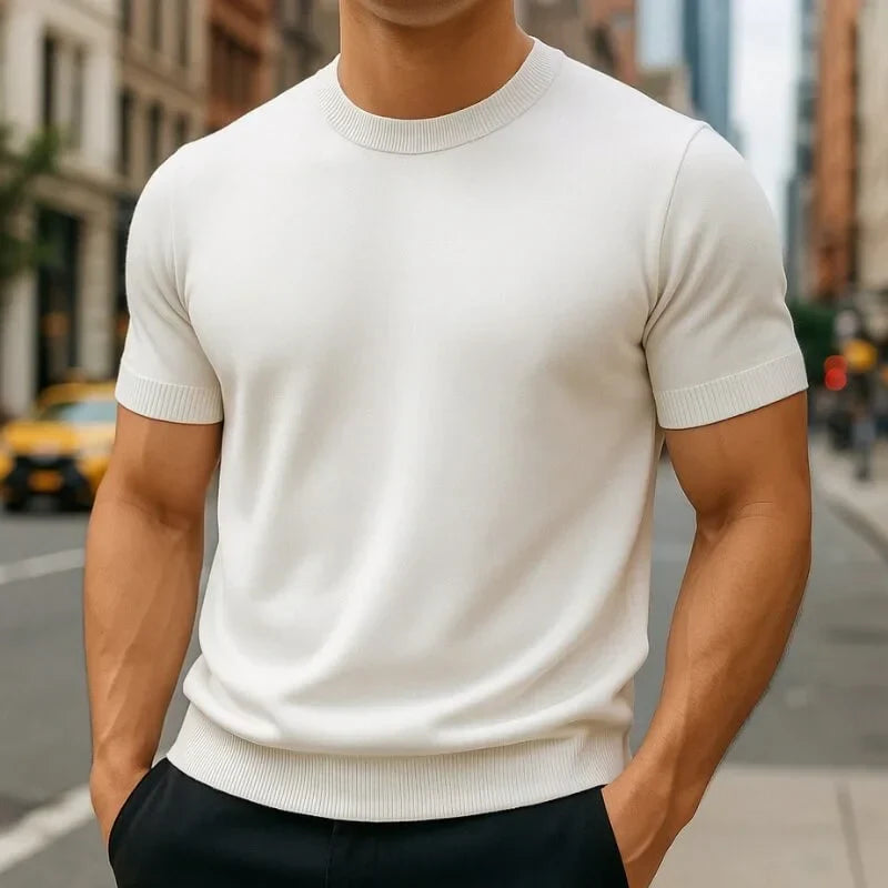 Kelson | Fit Shirt Merino Wool Blend Crew Neck Tailored Tee