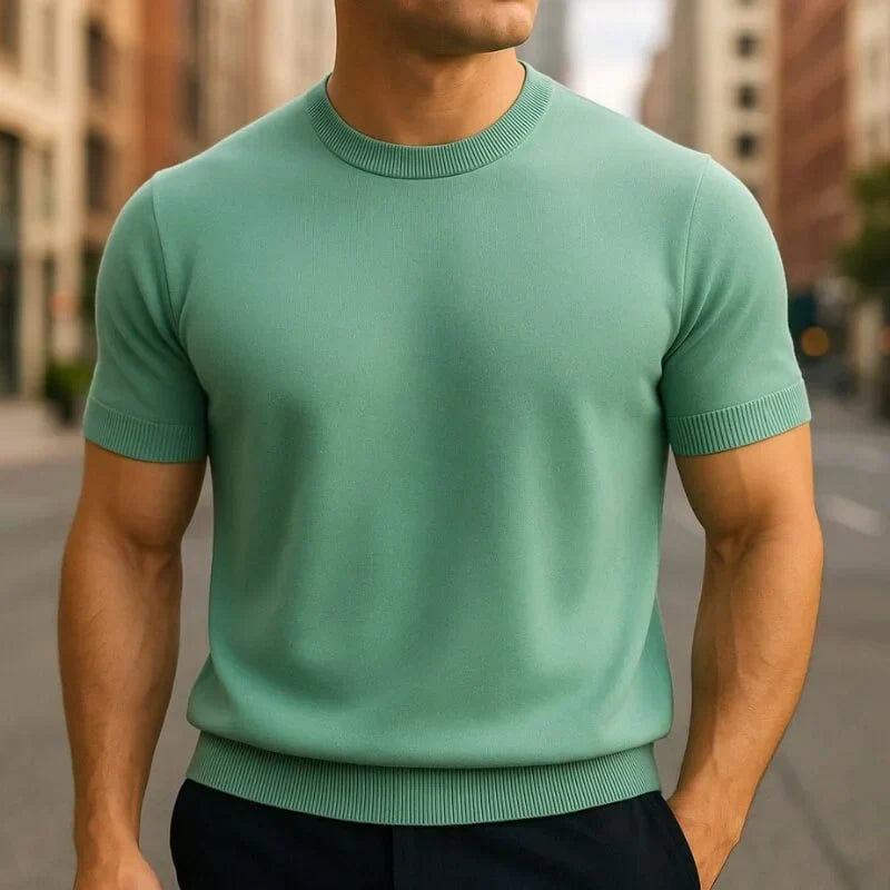 Kelson | Fit Shirt Merino Wool Blend Crew Neck Tailored Tee