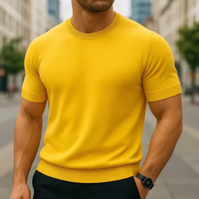Kelson | Fit Shirt Merino Wool Blend Crew Neck Tailored Tee