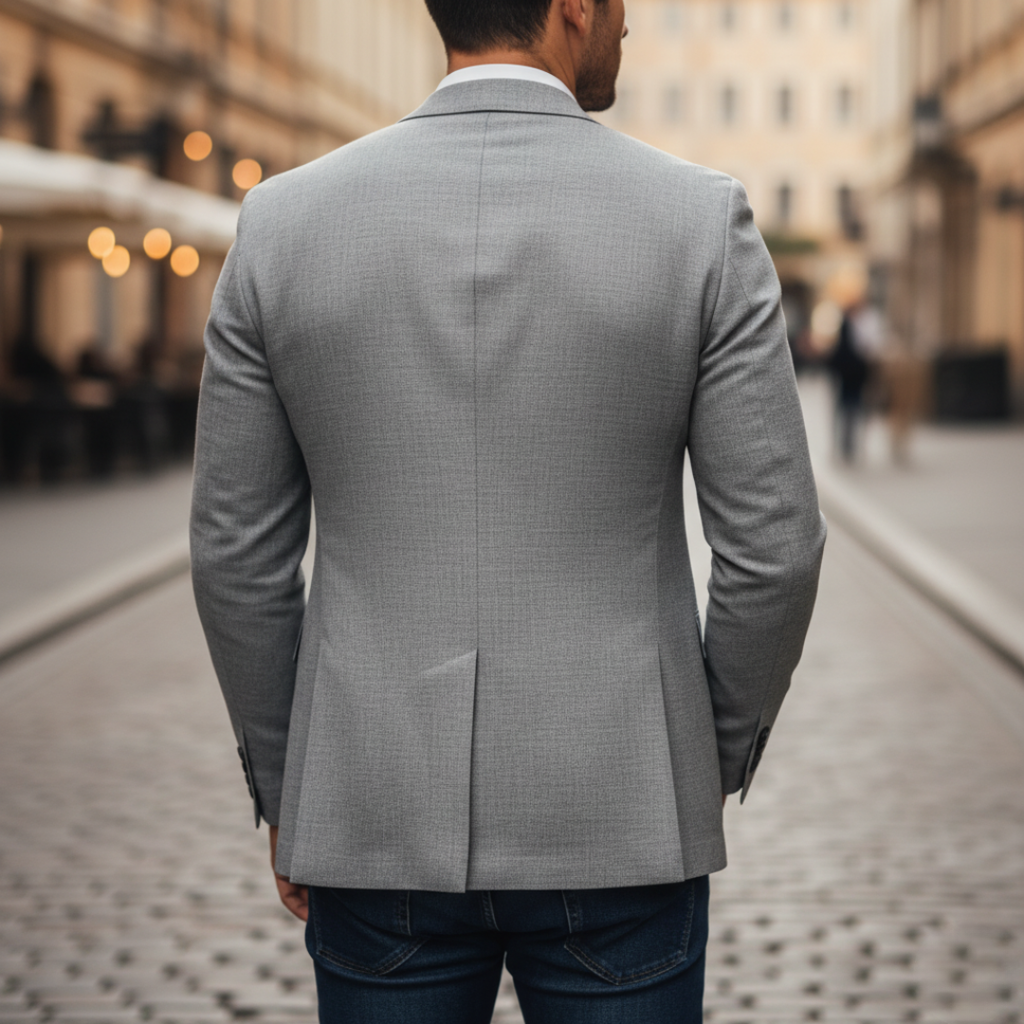 Colvern | Blazer Structured Woven Single Button Slim Fit