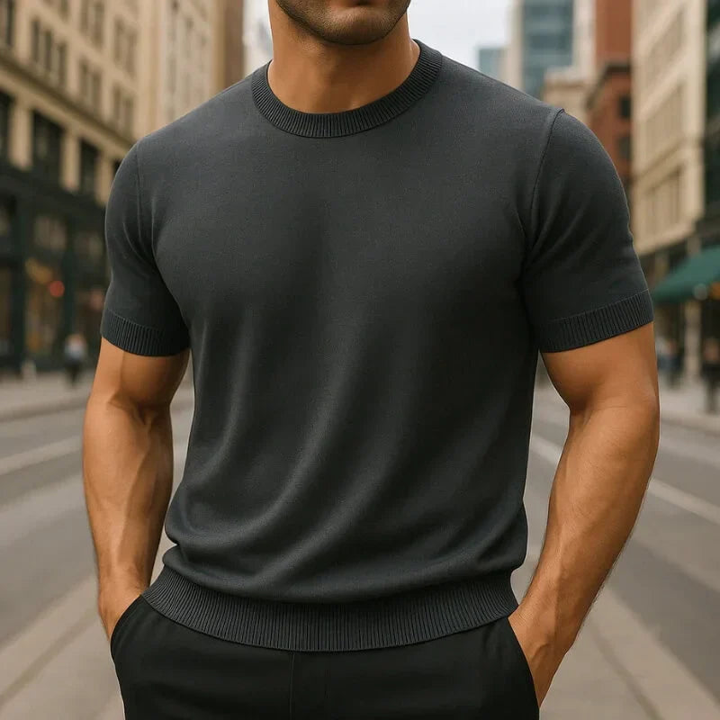 Kelson | Fit Shirt Merino Wool Blend Crew Neck Tailored Tee