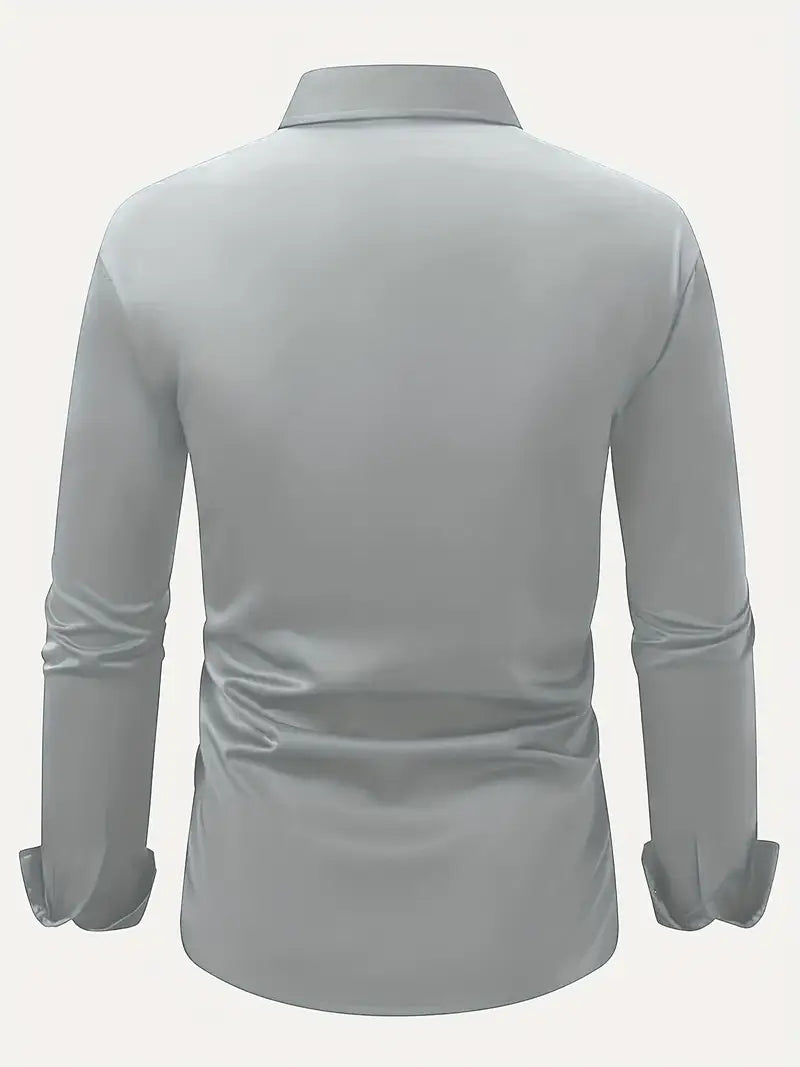 Arven | Dress Shirt Pointed Collar Long Sleeve Button-Down