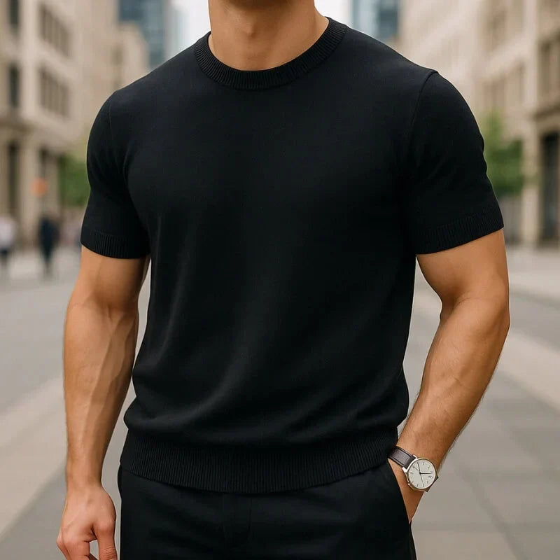 Kelson | Fit Shirt Merino Wool Blend Crew Neck Tailored Tee