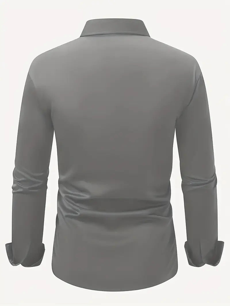 Arven | Dress Shirt Pointed Collar Long Sleeve Button-Down