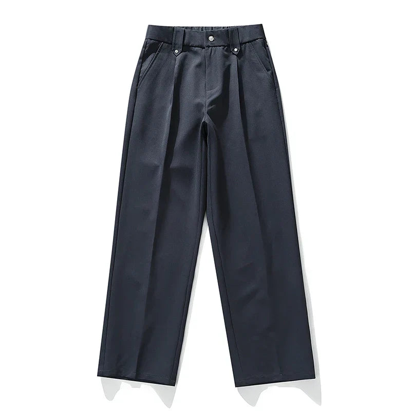 Halwick | Pleated Trouser Relaxed Fit Stretch Woven