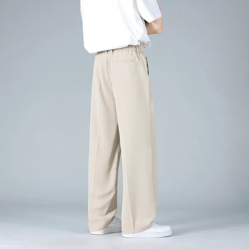 Halwick | Pleated Trouser Relaxed Fit Stretch Woven