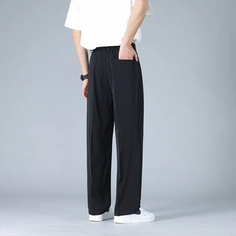 Halwick | Pleated Trouser Relaxed Fit Stretch Woven