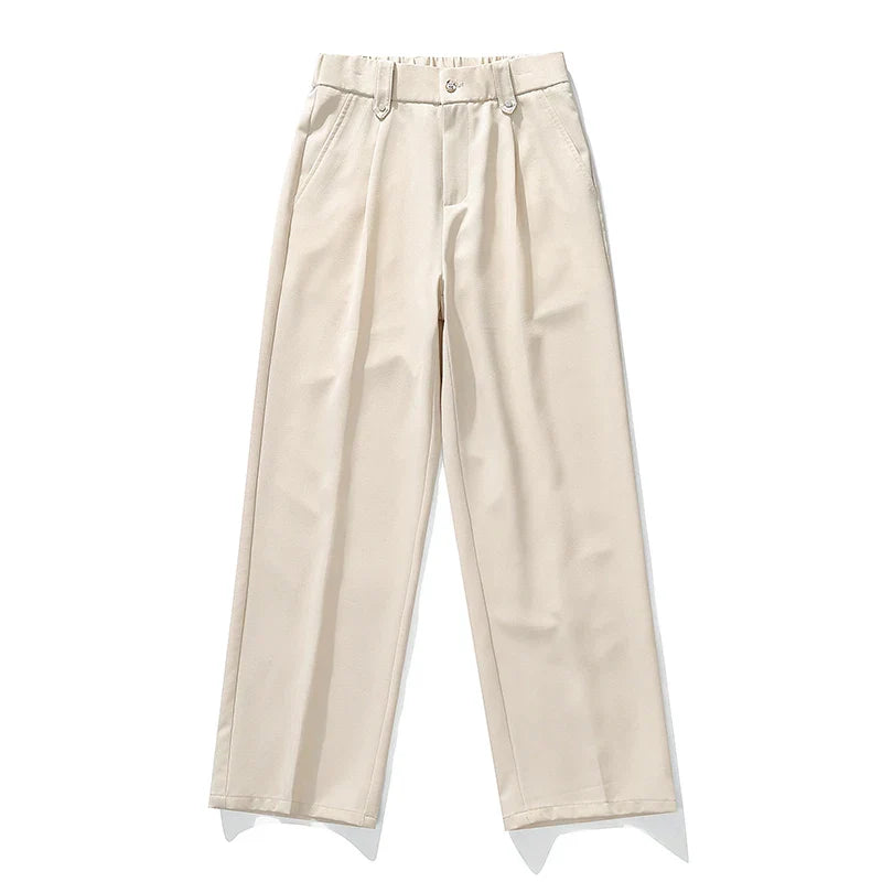 Halwick | Pleated Trouser Relaxed Fit Stretch Woven