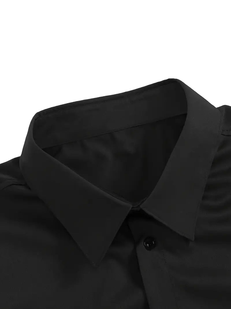Arven | Dress Shirt Pointed Collar Long Sleeve Button-Down