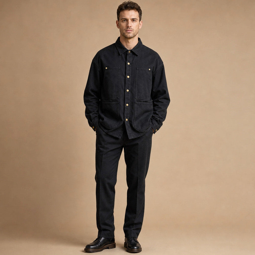 Armand | Utility Shirt Heavyweight Canvas Snap Front – Product Photo
