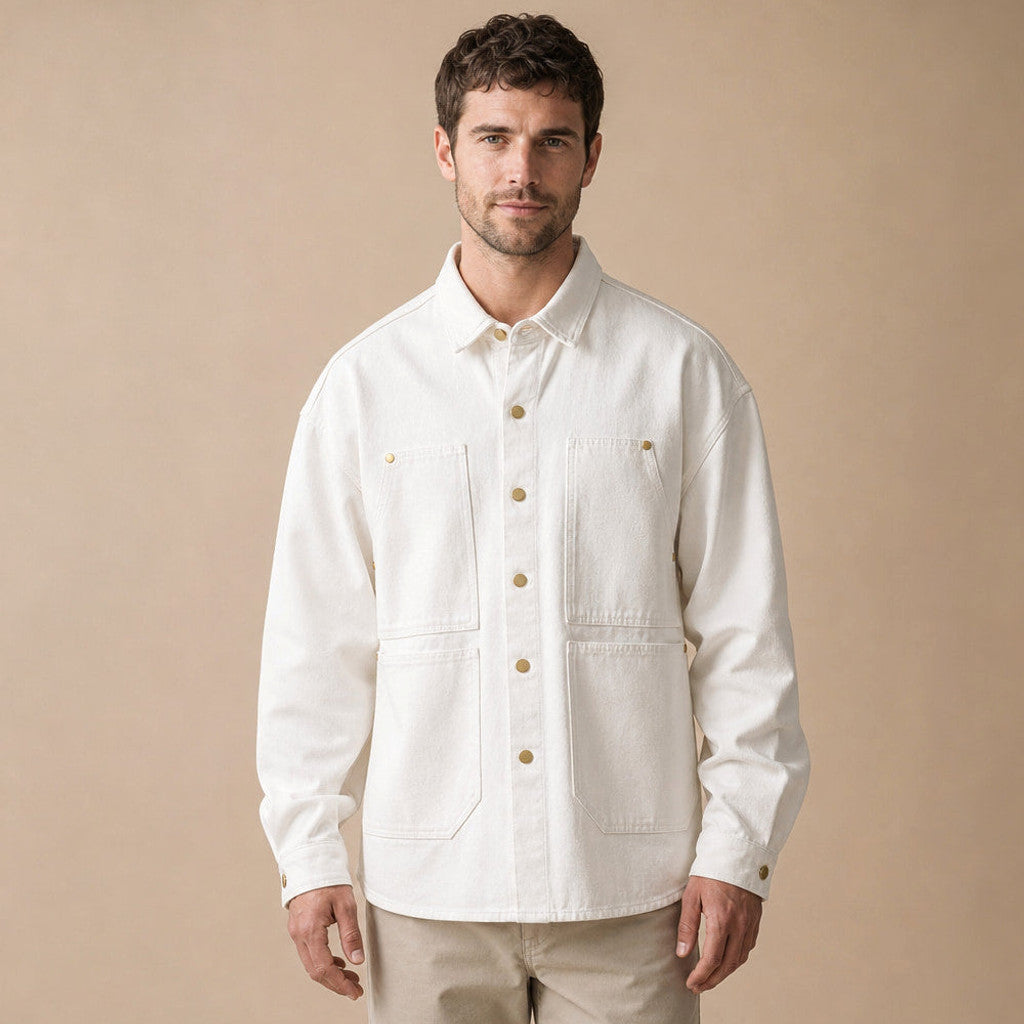 Armand | Utility Shirt Heavyweight Canvas Snap Front – Product Photo