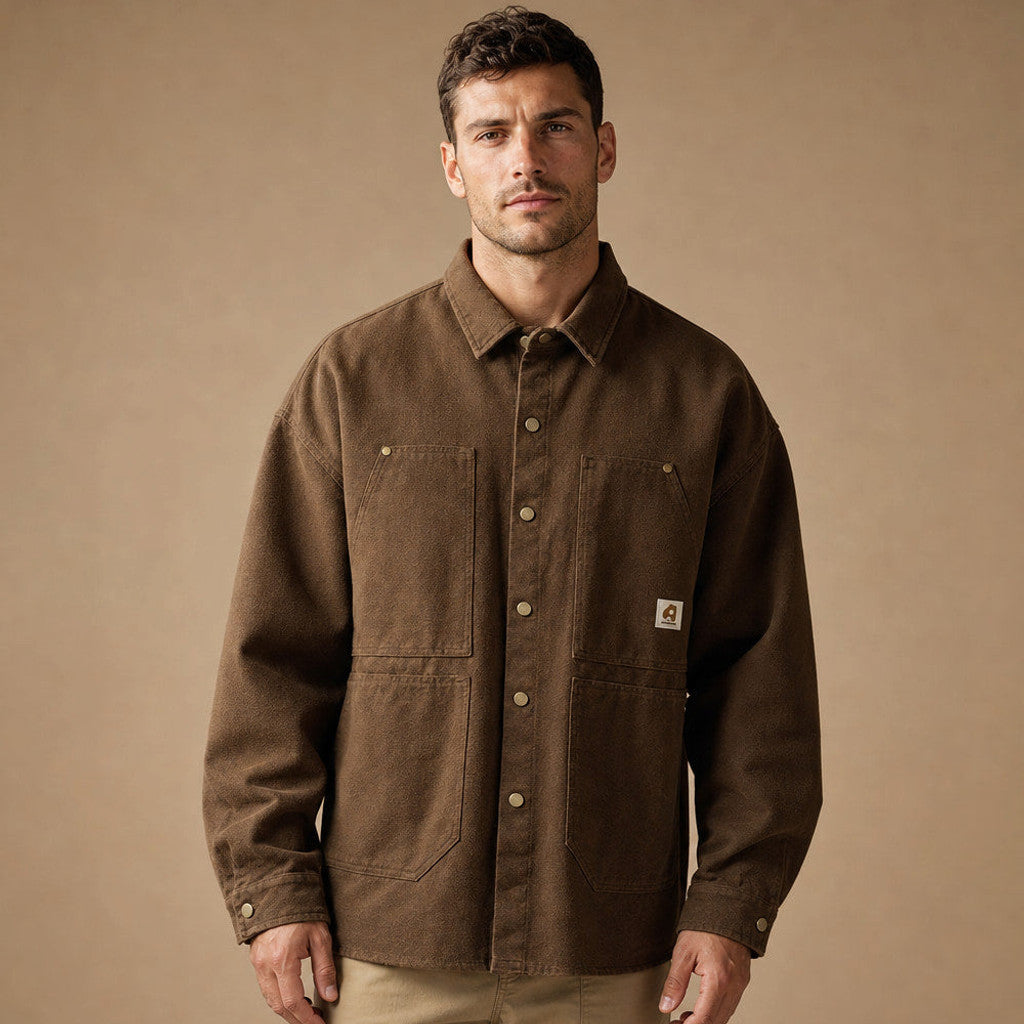 Armand | Utility Shirt Heavyweight Canvas Snap Front – Product Photo