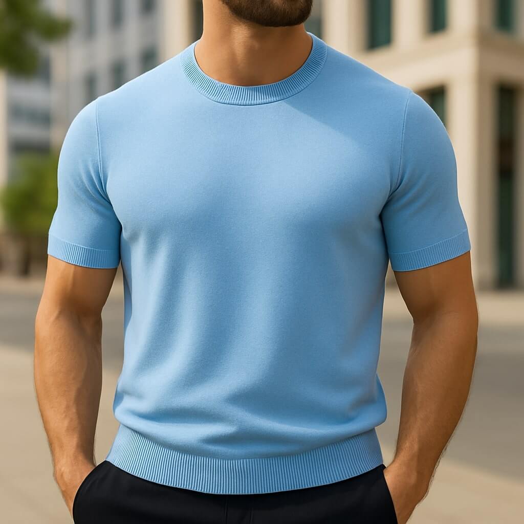 Kelson | Fit Shirt Merino Wool Blend Crew Neck Tailored Tee