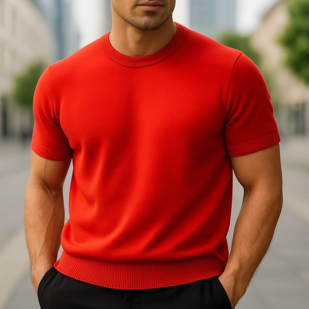 Kelson | Fit Shirt Merino Wool Blend Crew Neck Tailored Tee