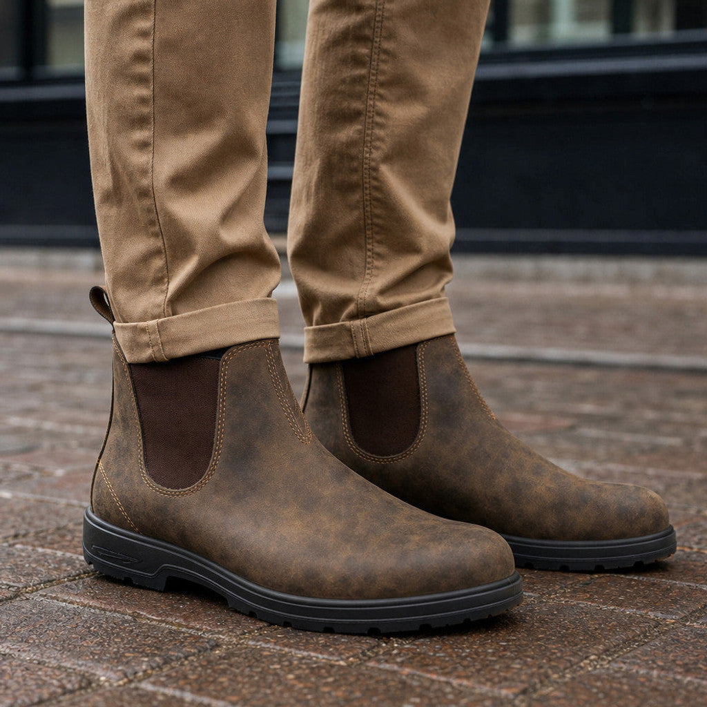 Baldwin | Leather Chelsea Boots Elastic Gore