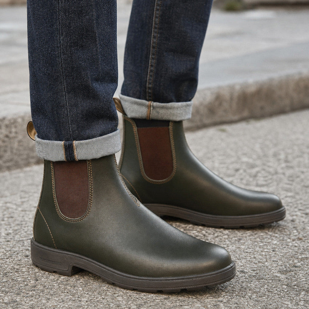 Baldwin | Leather Chelsea Boots Elastic Gore