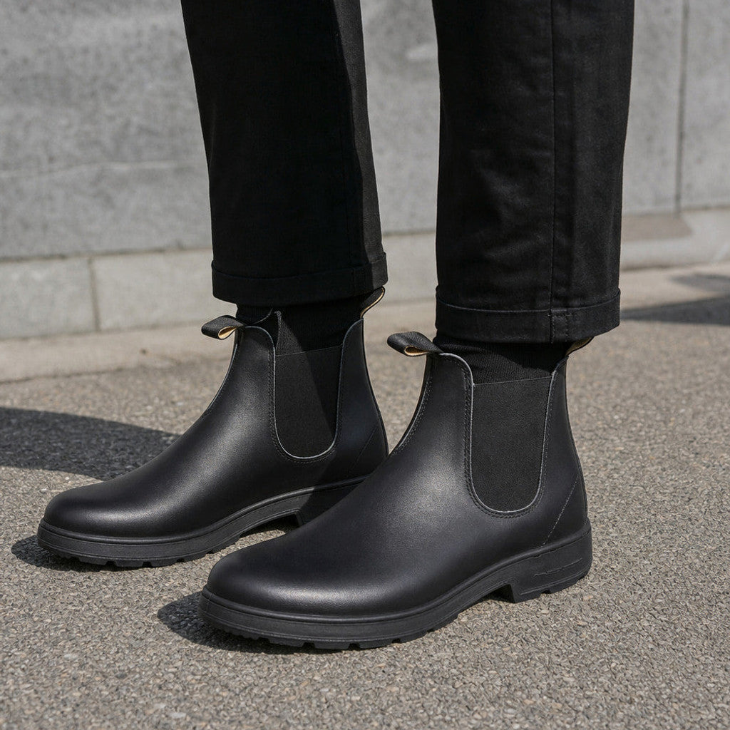 Baldwin | Leather Chelsea Boots Elastic Gore