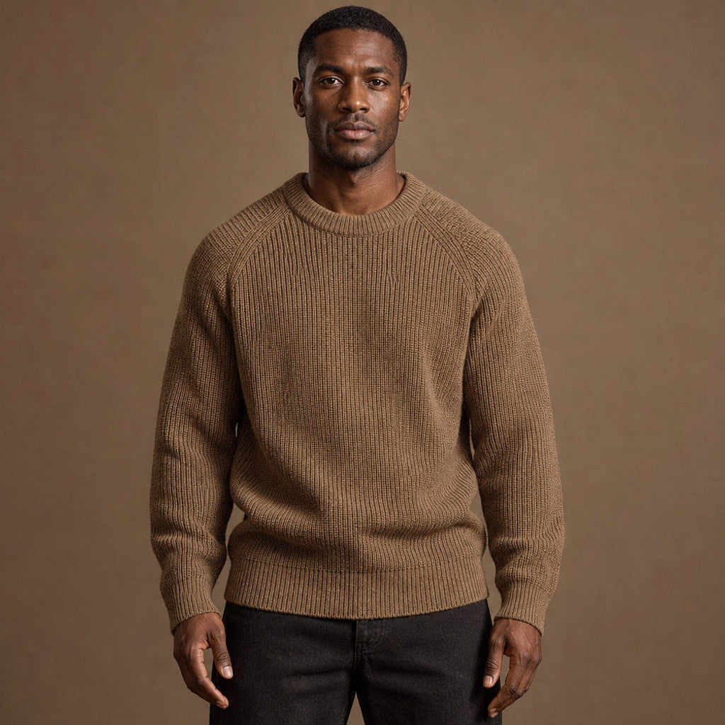 Beaumont | Ribbed Crewneck Drop Shoulder