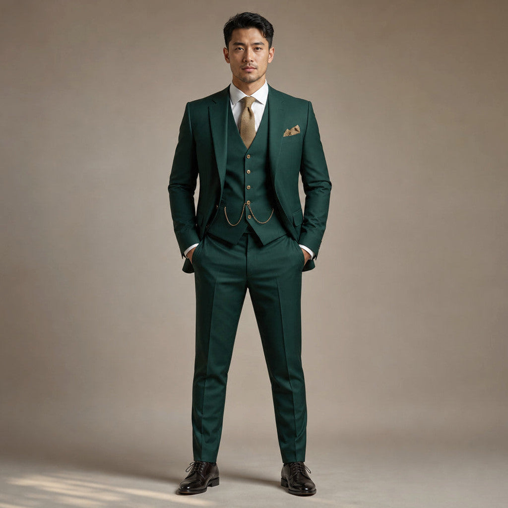 Belmont | Three Piece Suit Peak Lapel Slim Fit