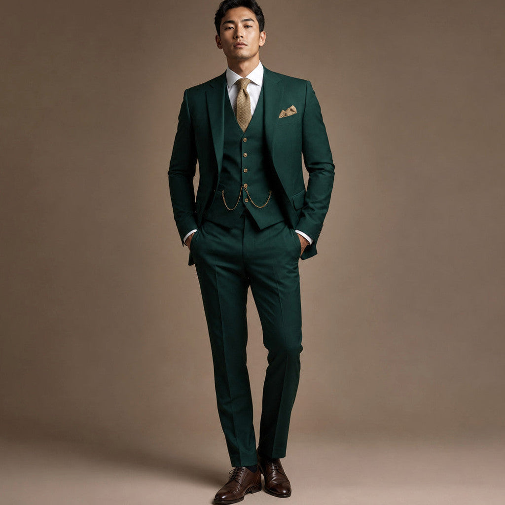 Belmont | Three Piece Suit Peak Lapel Slim Fit