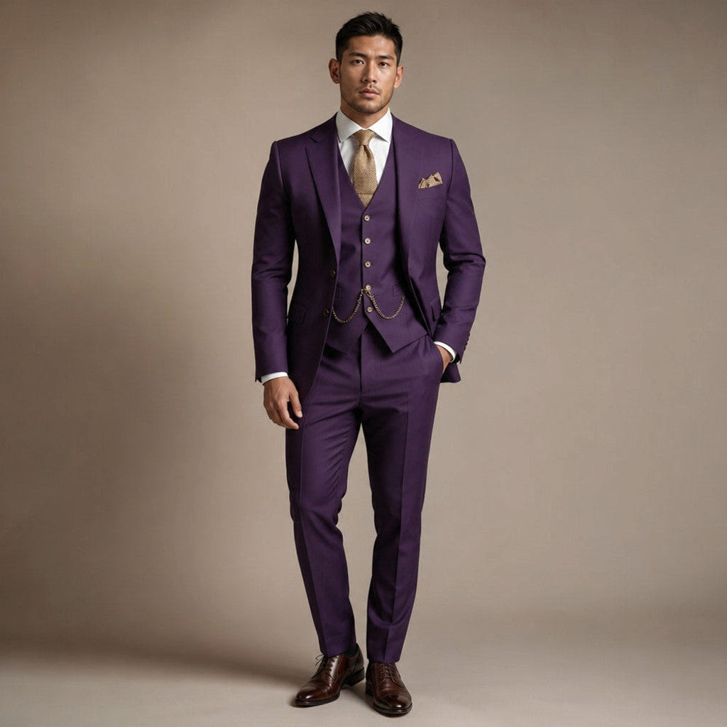 Belmont | Three Piece Suit Peak Lapel Slim Fit