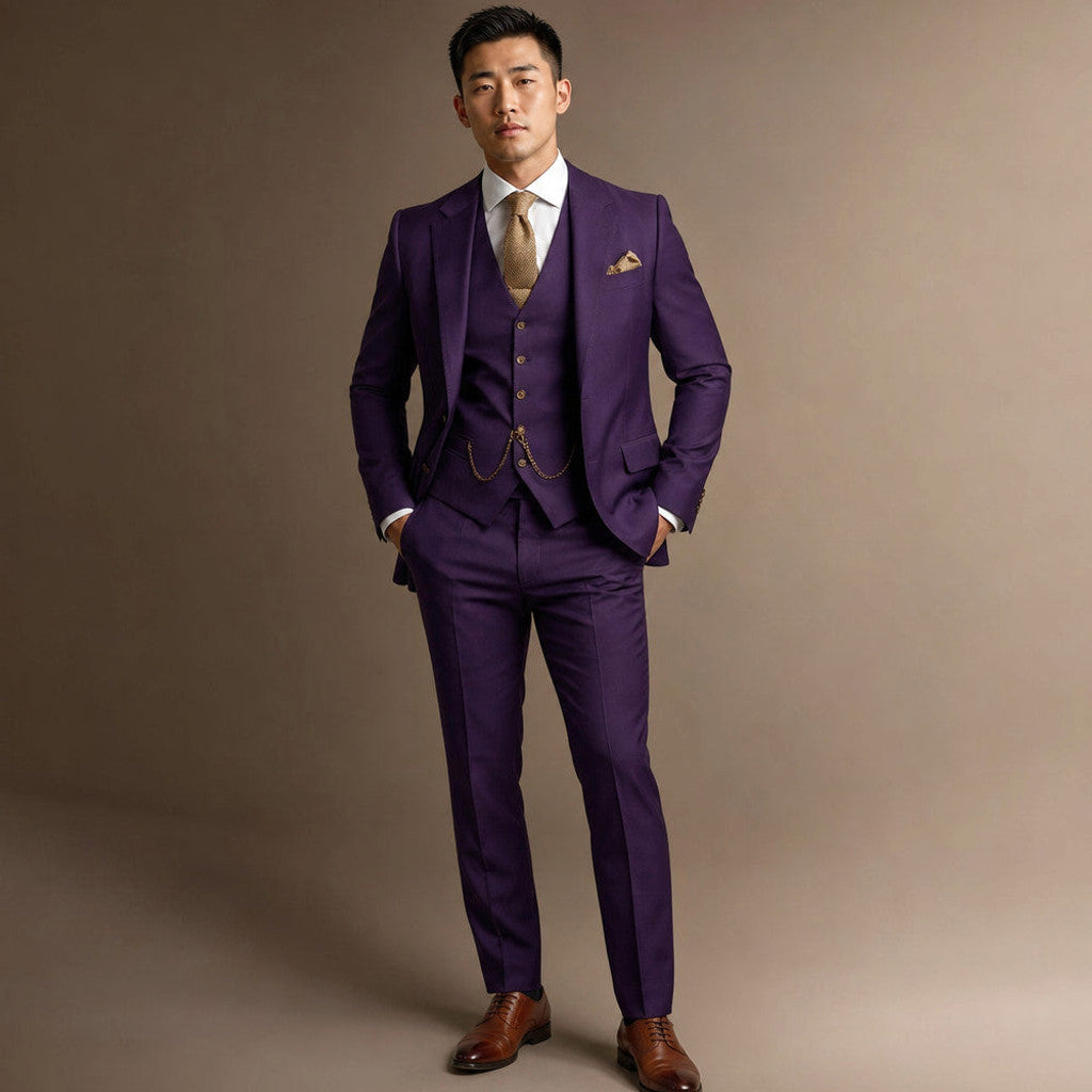 Belmont | Three Piece Suit Peak Lapel Slim Fit