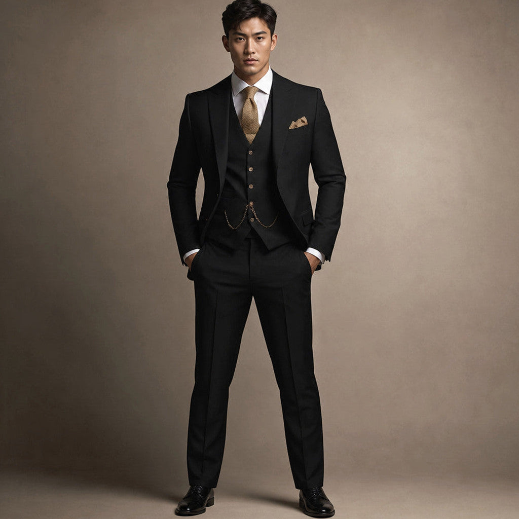 Belmont | Three Piece Suit Peak Lapel Slim Fit