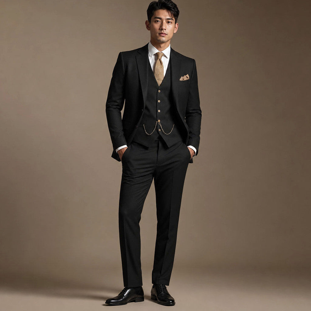 Belmont | Three Piece Suit Peak Lapel Slim Fit