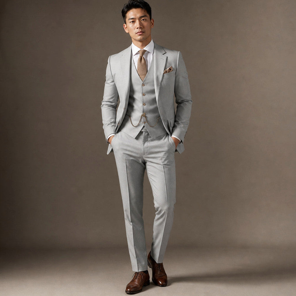 Belmont | Three Piece Suit Peak Lapel Slim Fit