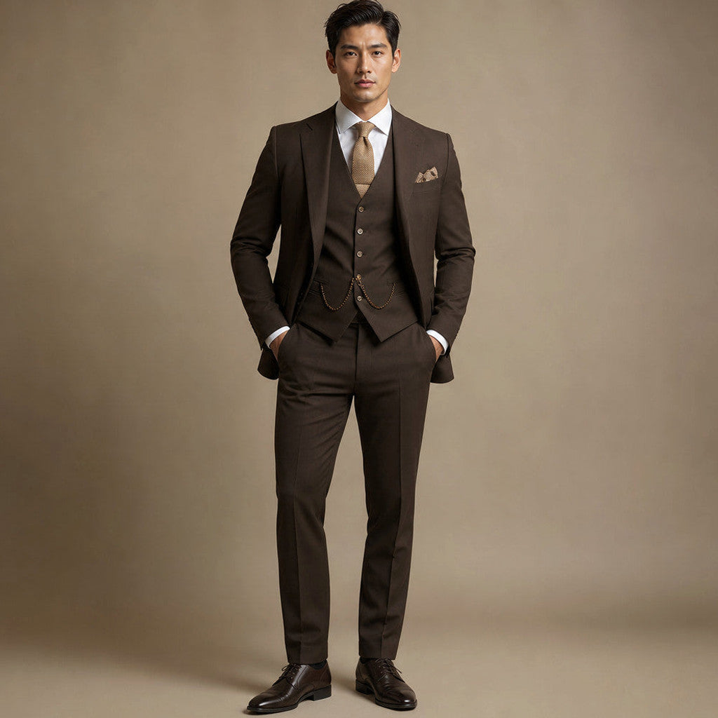 Belmont | Three Piece Suit Peak Lapel Slim Fit