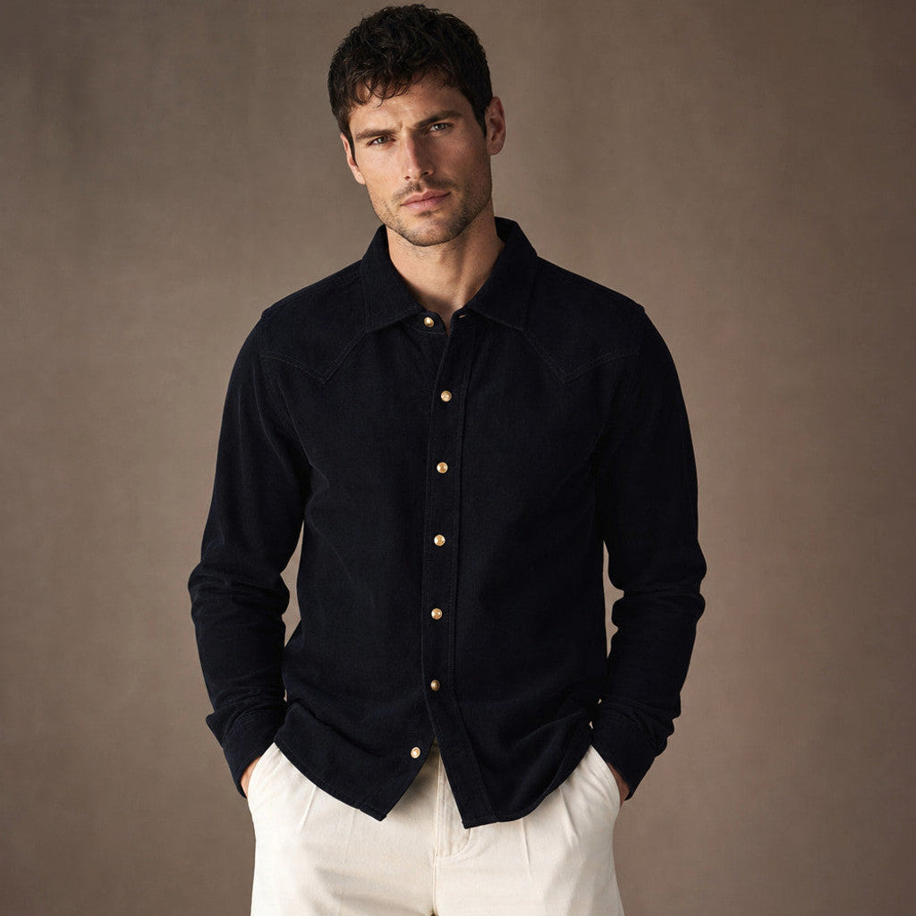 Crispin | Corduroy Western Shirt Snap Front – Product Photo