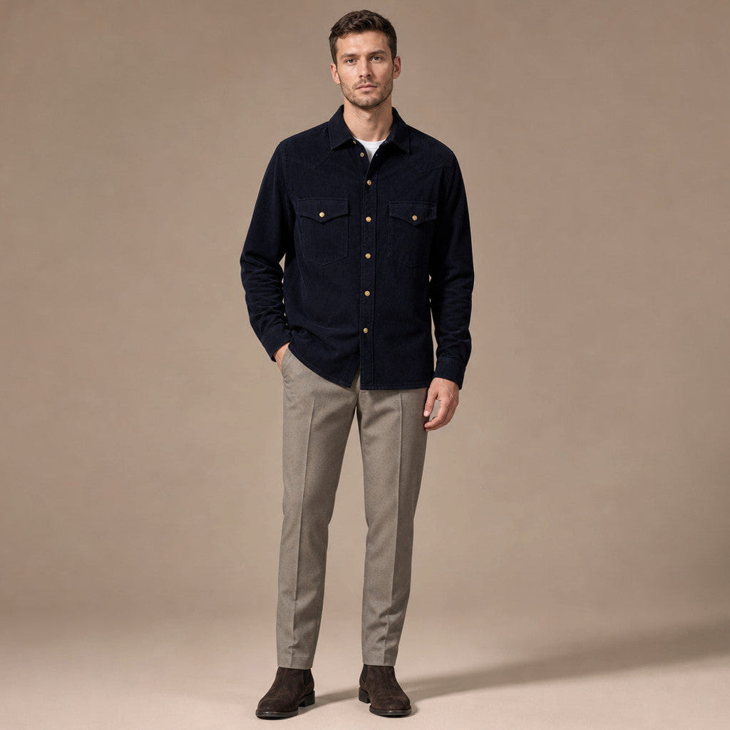Crispin | Corduroy Western Shirt Snap Front – Product Photo
