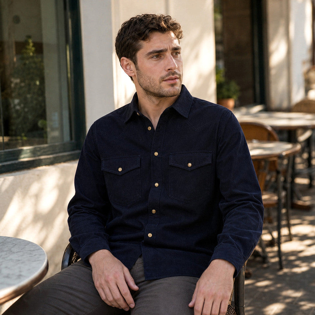 Crispin | Corduroy Western Shirt Snap Front – Product Photo