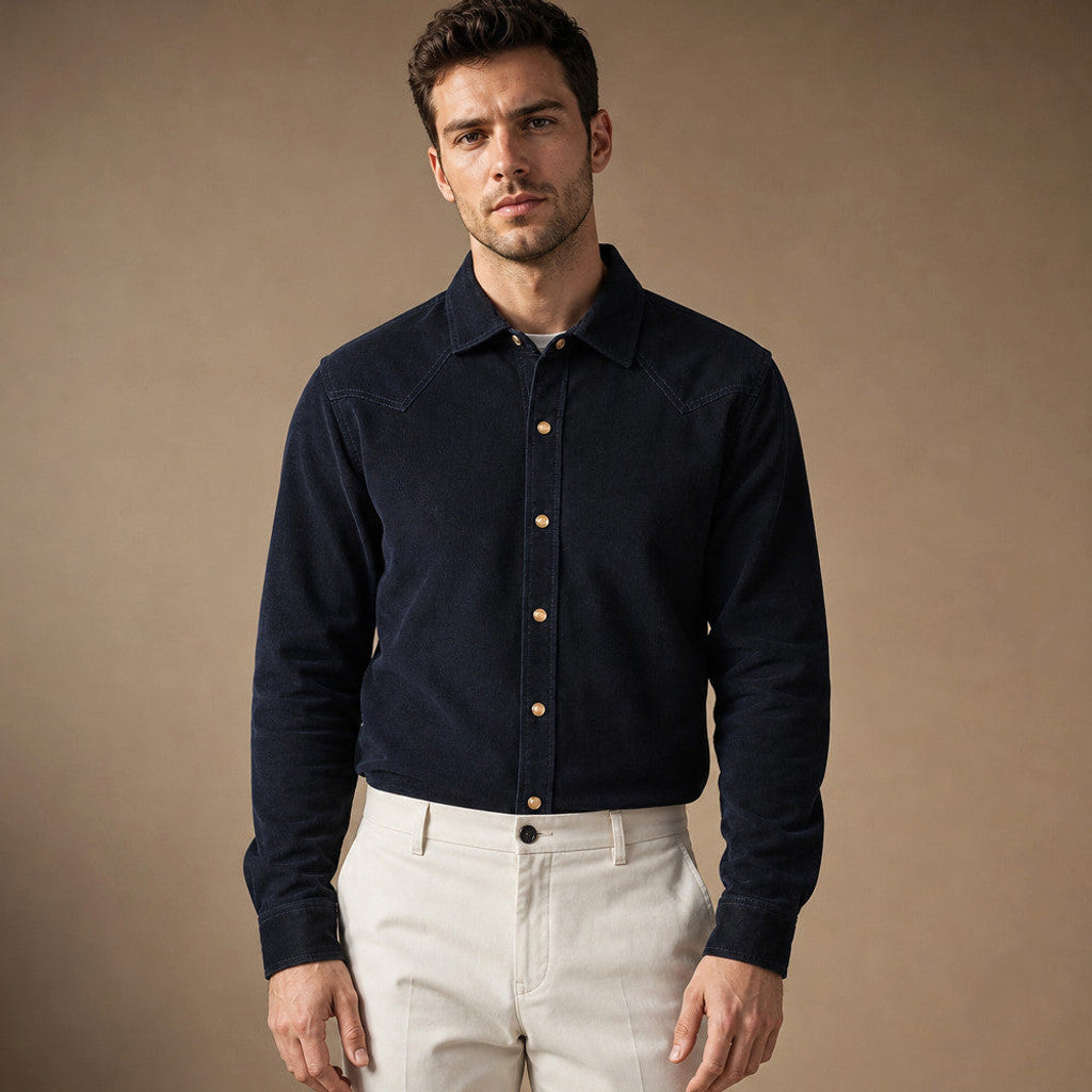 Crispin | Corduroy Western Shirt Snap Front – Product Photo
