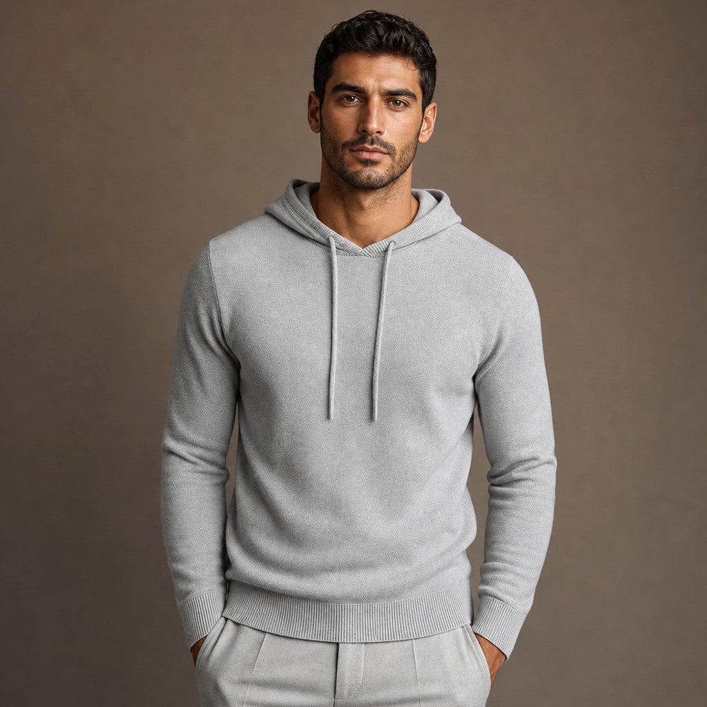 Denholm | Knitwear Hoodie Fine Knit Relaxed Fit