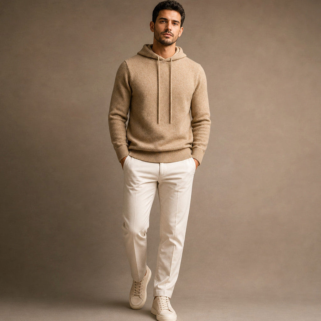 Denholm | Knitwear Hoodie Fine Knit Relaxed Fit