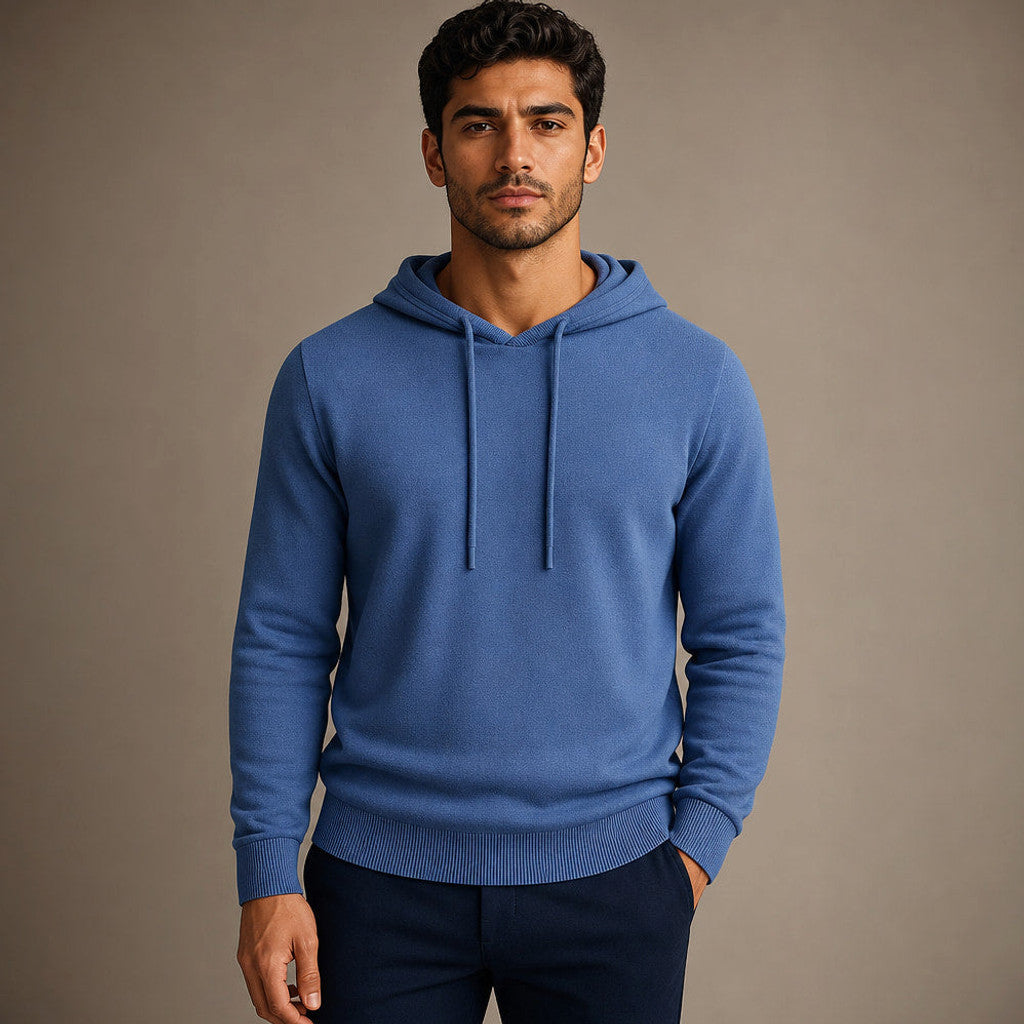 Denholm | Knitwear Hoodie Fine Knit Relaxed Fit