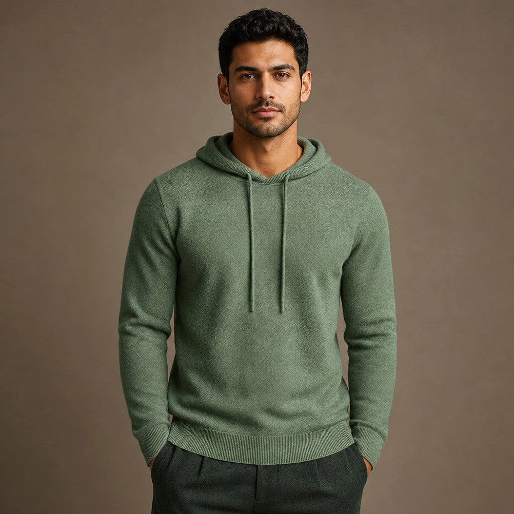 Denholm | Knitwear Hoodie Fine Knit Relaxed Fit