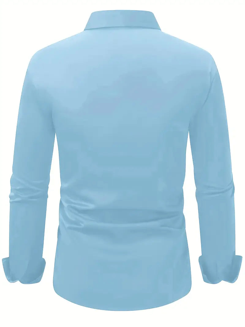 Arven | Dress Shirt Pointed Collar Long Sleeve Button-Down