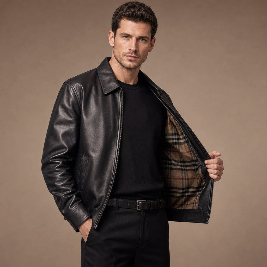 Ellard | Harrington Jacket Sheepskin Black