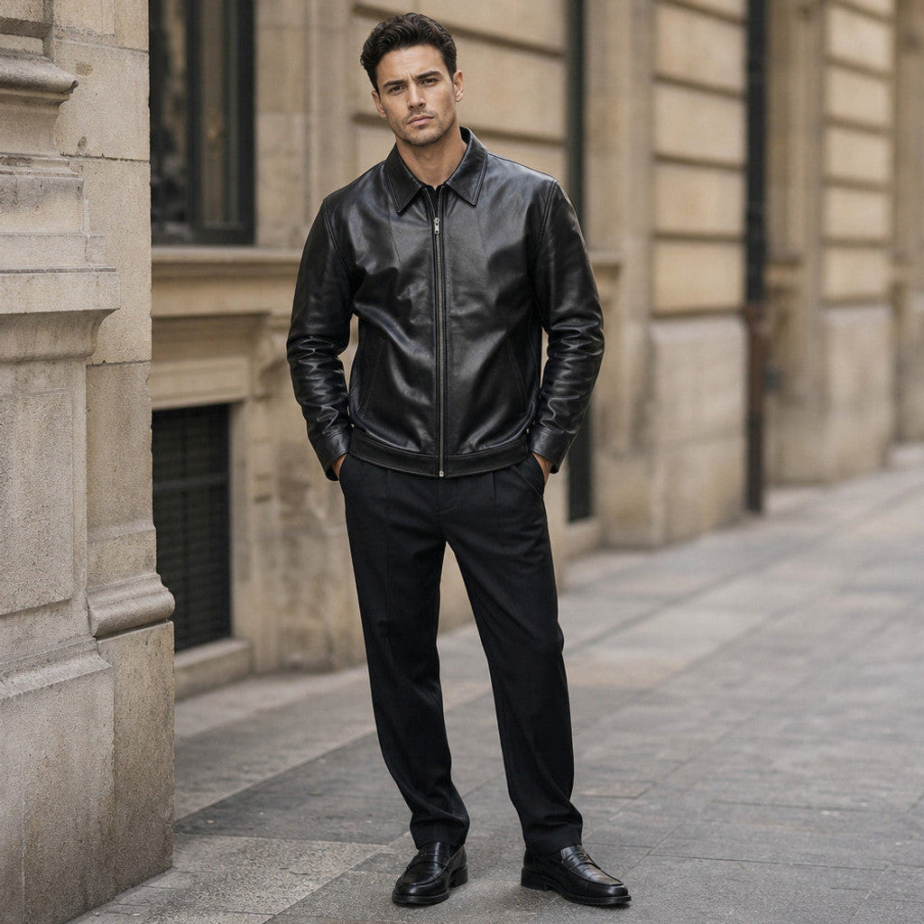 Ellard | Harrington Jacket Sheepskin Black