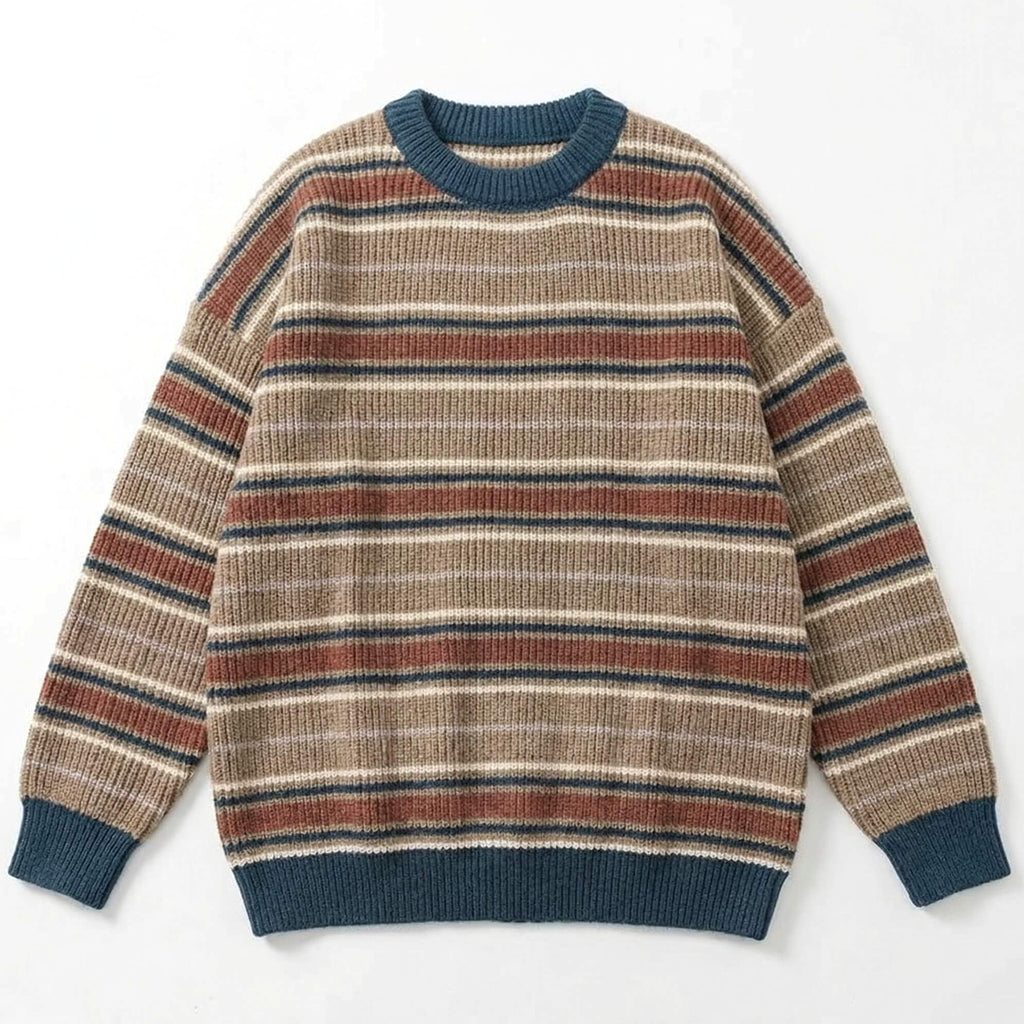 Elwood | Crewneck Jumper Ribbed Knit Drop Shoulder