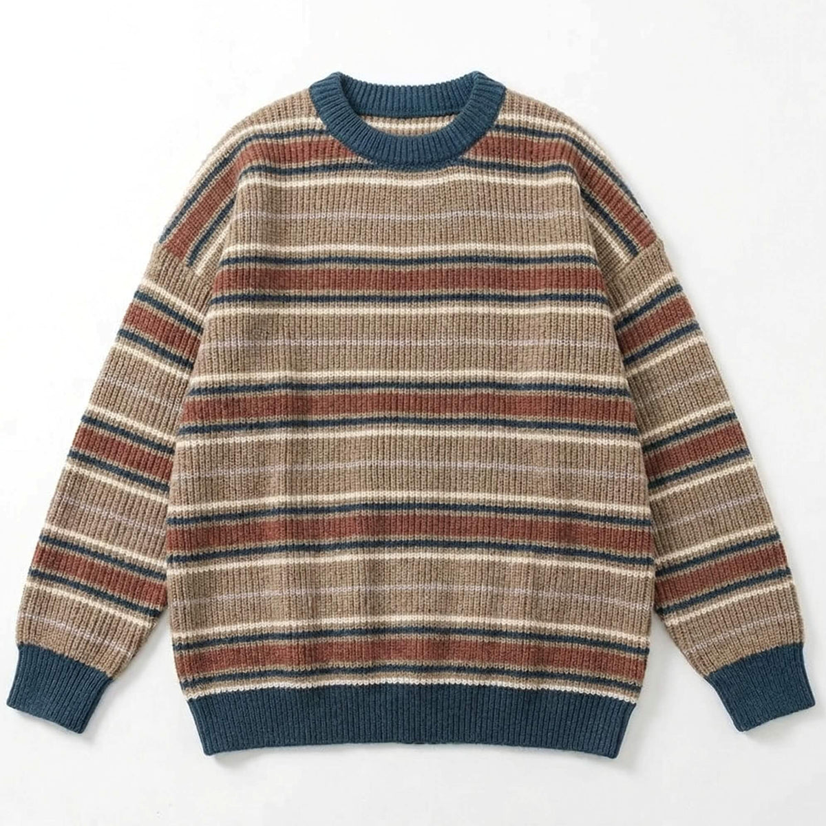 Elwood | Crewneck Jumper Ribbed Knit Drop Shoulder