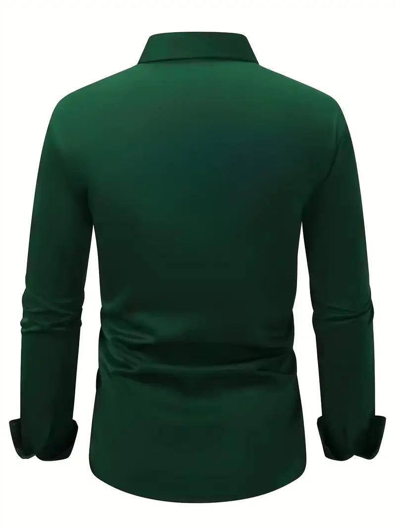 Arven | Dress Shirt Pointed Collar Long Sleeve Button-Down