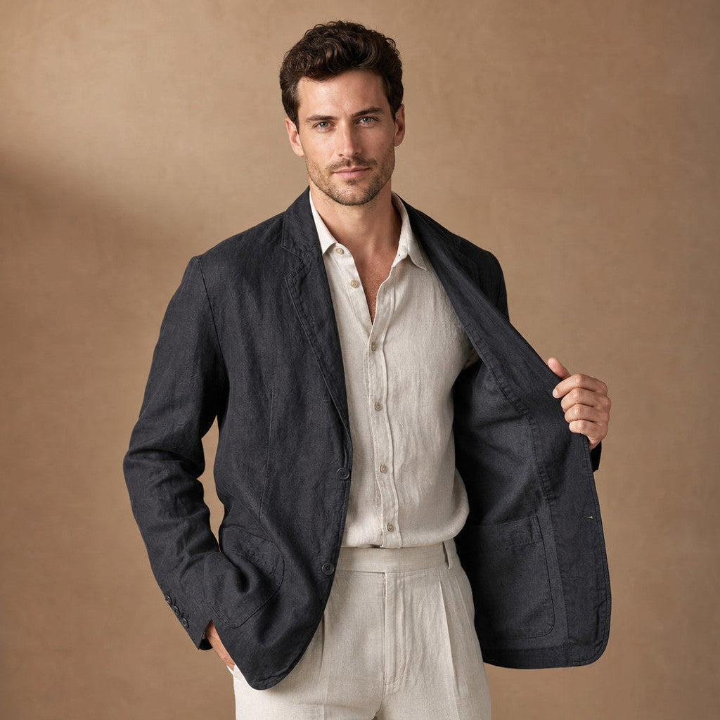 Garwin | Linen Blazer Unstructured – Product Photo