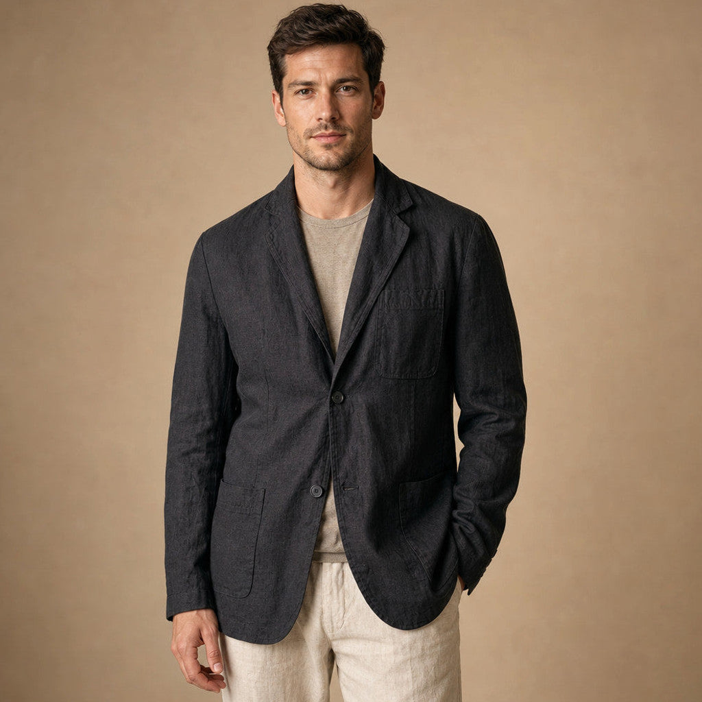 Garwin | Linen Blazer Unstructured – Product Photo