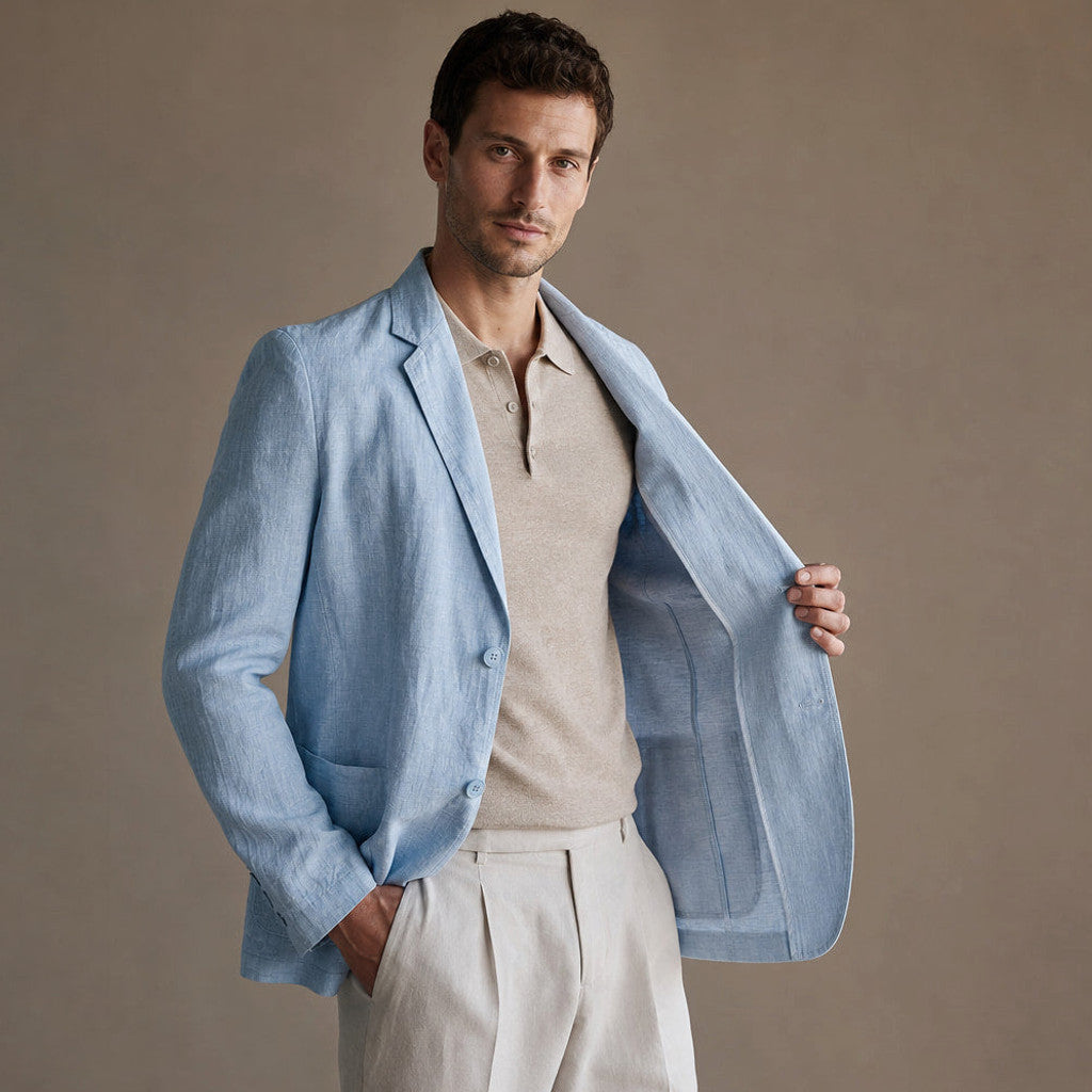 Garwin | Linen Blazer Unstructured – Product Photo