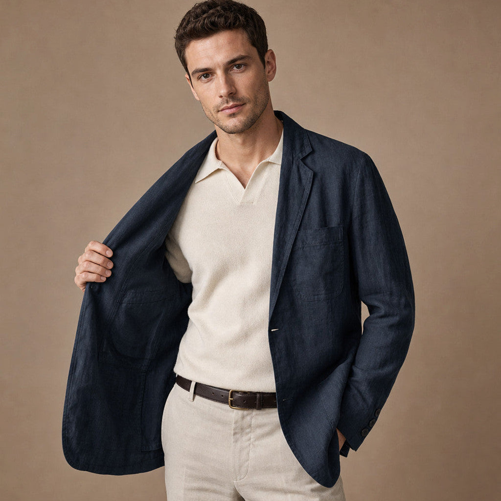 Garwin | Linen Blazer Unstructured – Product Photo