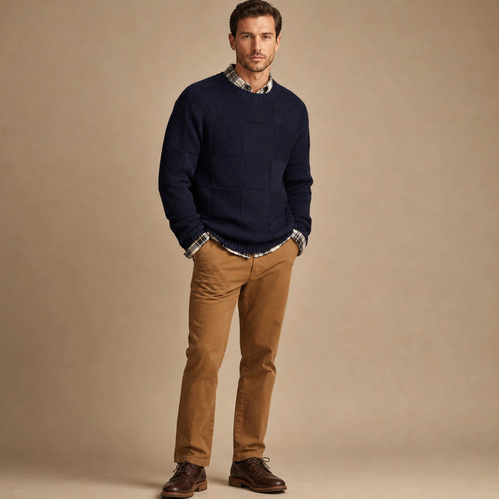 Geston | Knit Jumper Textured Layering Cut