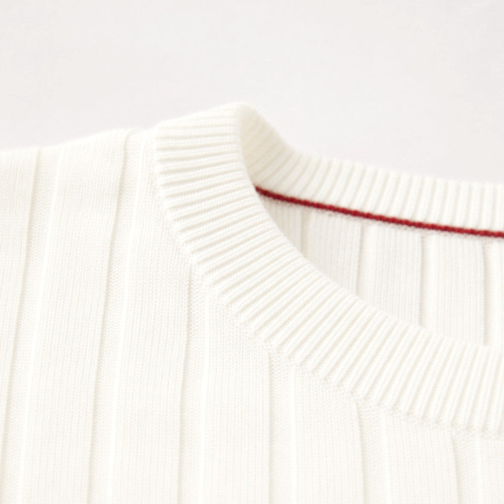 Gresham | Ribbed Crewneck Jumper Cotton-Linen – Product Photo